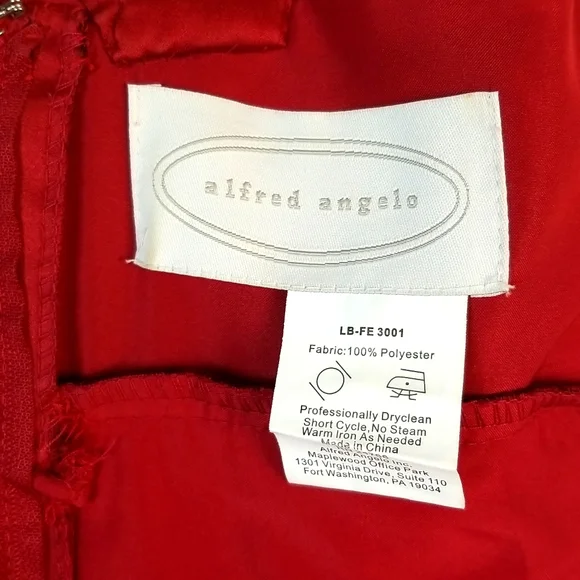 EUC Alfred Angelo Red Evening Gown - Picture 10 of 10